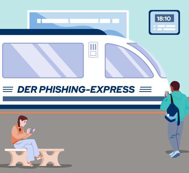 Startbild des Kurses „Der Phishing-Express – Lernspiel“